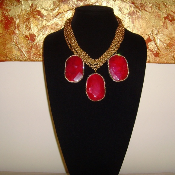 Gold-Tone and Lucite Multi-Strand Necklace - Picture 13 of 14